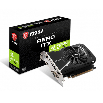MSI GeForce GT 1030 AERO Grafikkarte PCI-E 3,0 ITX 2G OC V1Gaming
